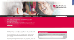 Desktop Screenshot of berufsverband-hauswirtschaft.de