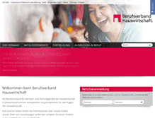Tablet Screenshot of berufsverband-hauswirtschaft.de